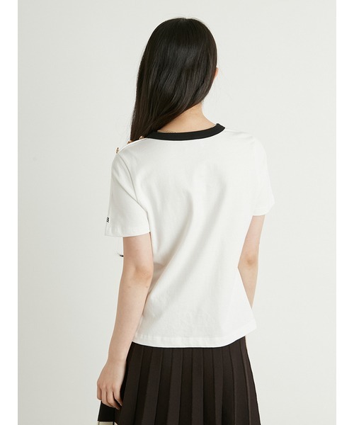 「LILY BROWN」 半袖Tシャツ「MARY QUANTコラボ」 FREE ブラック レディース_画像7