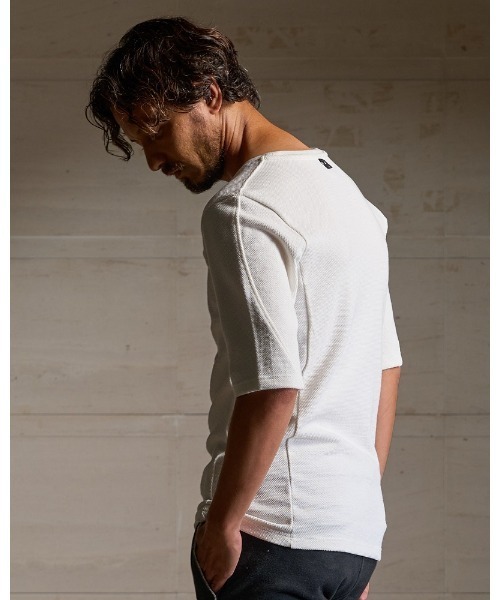 「wjk」 7分袖Tシャツ LARGE ホワイト メンズ_画像5
