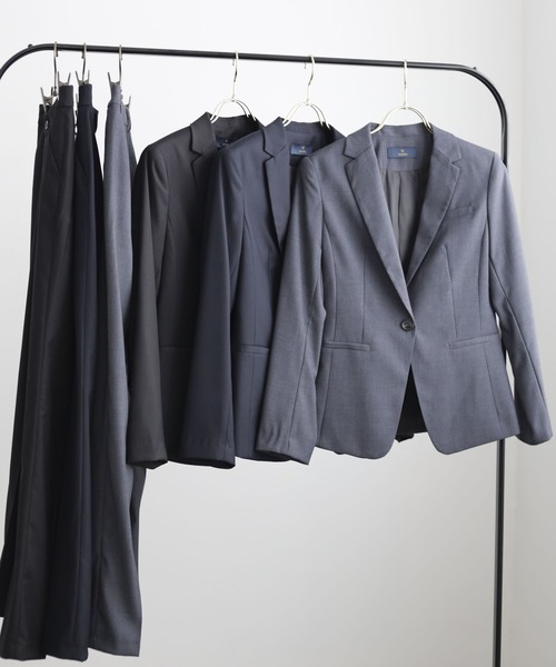 「DRESS PLUS」 パンツスーツ L グレー レディース_画像8