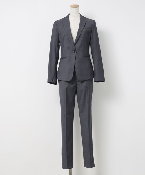 「DRESS PLUS」 パンツスーツ L グレー レディース_画像9