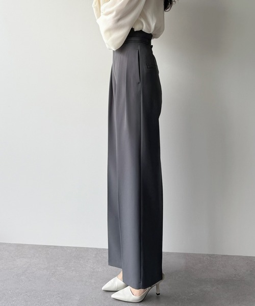 「mipiarl」 スラックス MEDIUM アイボリー レディース_画像9