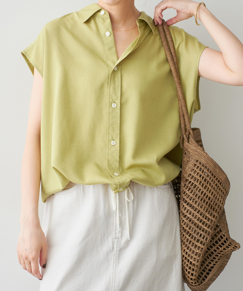 Spick＆Span（スピック アンド スパン） リネンシャツ ブラウス シャツ 