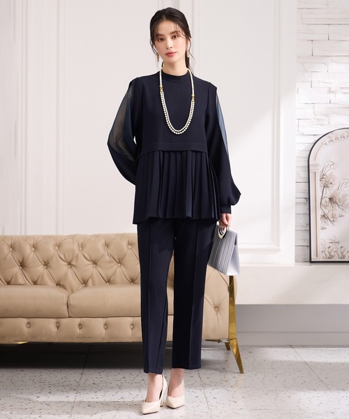 「DRESS PLUS」 セットアップ M ネイビー レディース_画像9