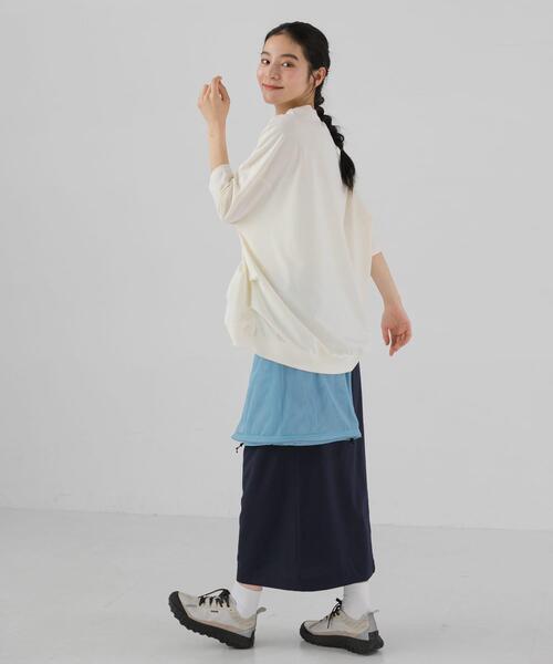 「EKAL」 7分袖カットソー ONE ホワイト レディース_画像8