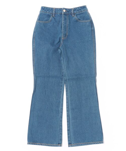 「flower」 デニムパンツ SMALL ブルー レディース_画像3