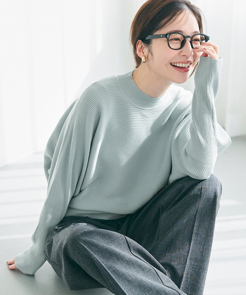 coca(コカ) ニット セーター しっとりやわらか ボトルネックドルマン coca(コカ) ニット セーター しっとりやわらか ボトルネックドルマン