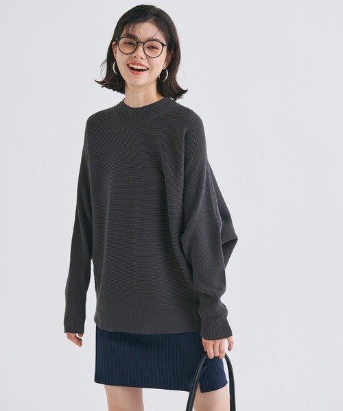 coca（コカ） ニット セーター しっとりやわらか ボトルネックドルマン