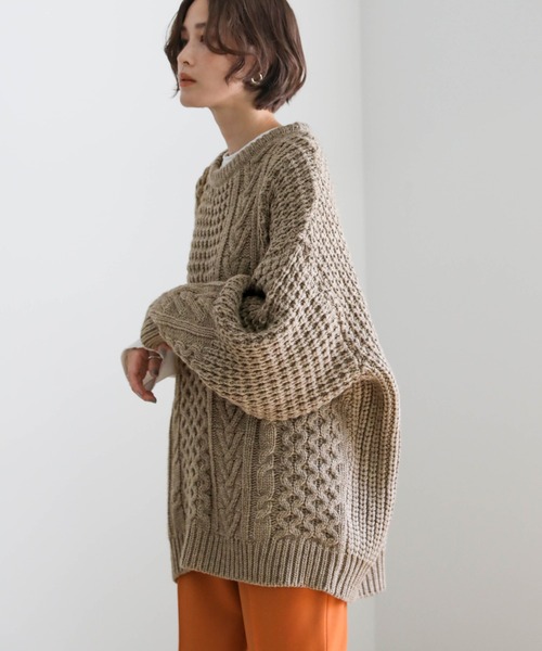 select MOCA（セレクトモカ） ニット ワンショルダーケーブル編み