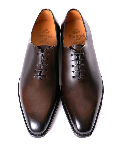 【希少】Berwick バーウィック　28.5 ホールカット　レザー　ビジネス Berwick1707 | ホールカット | 2429BCDABK – バーウィック