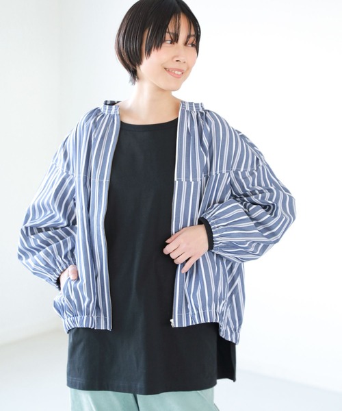 LAKOLE（ラコレ） ジャケット ブルゾン アソートストライプバルーン
