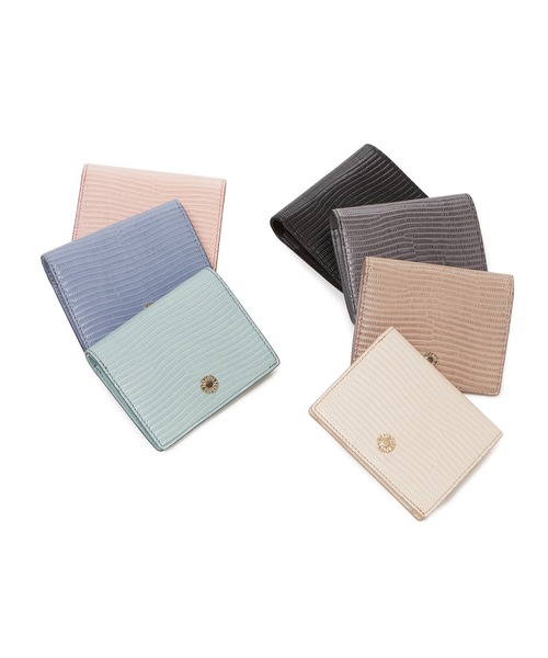 【新品】トプカピ　イタリアンレザー・リザード型押し・がま口2つ折り財布　ルチア トプカピ TOPKAPI イタリアンレザー・リザード型押し・がま口2つ折り