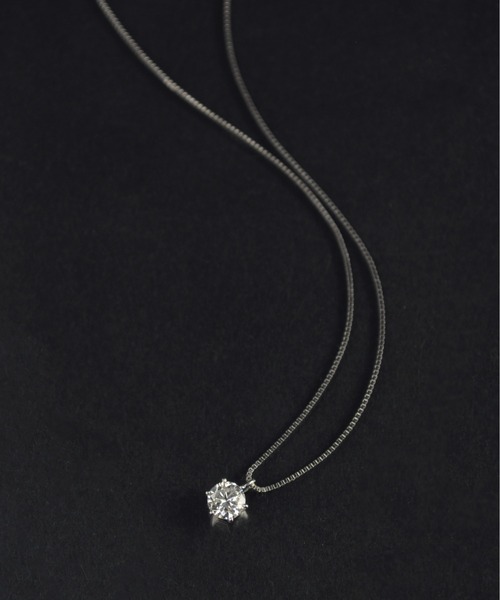 ネックレス 「anq.」PT９００・0.3ct ダイヤモンドネックレス レディースの画像