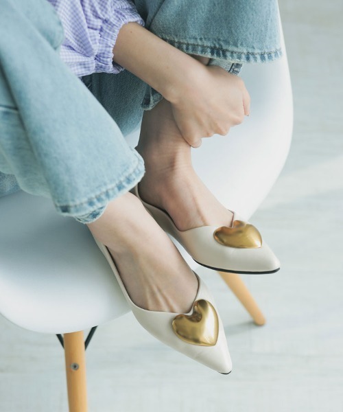 DONOBAN（ドノバン） パンプス ハートフラットパンプス : ZOZOTOWN