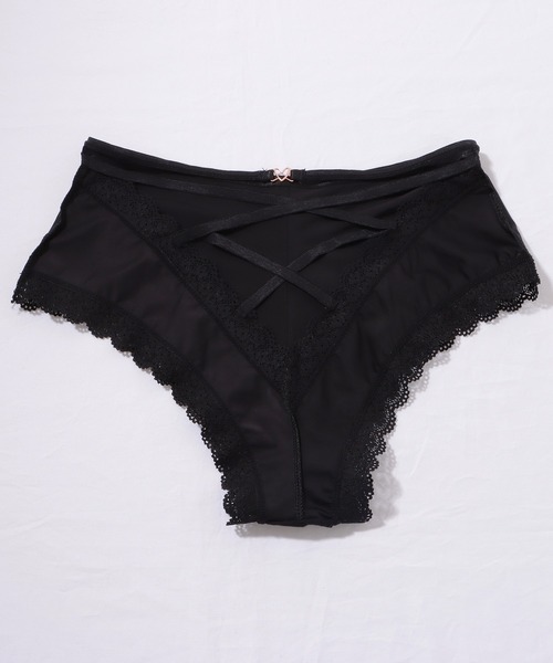 Lace Ladies ショーツ 「3枚セット」ハイウエストバッククロス