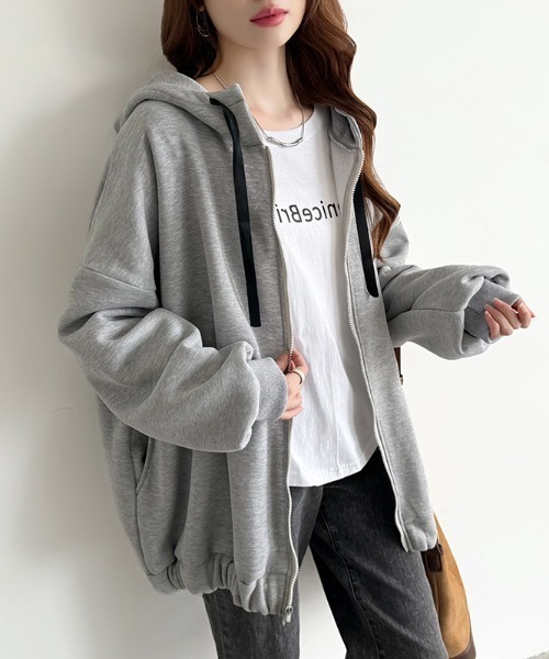 comoli 23AW購入裏起毛パーカー サイズ3 COMOLI (コモリ) コットン裏毛 ジップパーカ