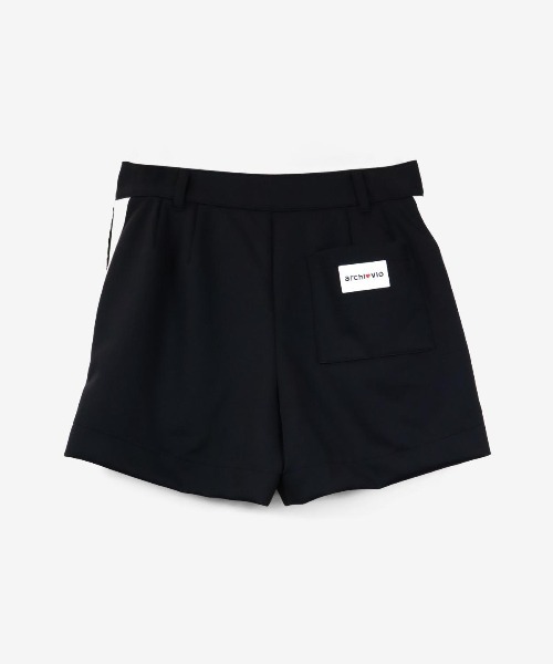 ARCHIVIO ブラックショートパンツ UVカット archivio パンツ 「MENS」部分切替UV速乾ショートパンツ メンズ
