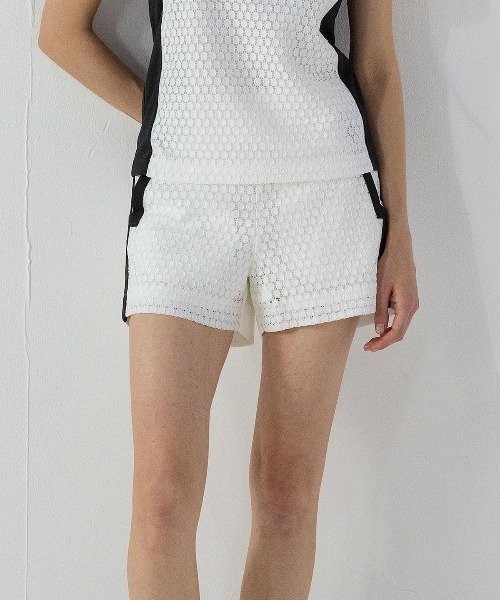 ARCHIVIO ブラックショートパンツ UVカット archivio パンツ 「LADIES」レースUVショートパンツ「2024年春夏