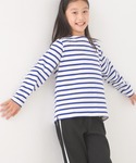 tシャツ キッズ10番単ボーダー長袖Tシャツ ...の詳細画像1