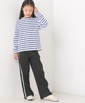 tシャツ キッズ10番単ボーダー長袖Tシャツ ...の詳細画像2