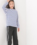 tシャツ キッズ10番単ボーダー長袖Tシャツ ...の詳細画像5