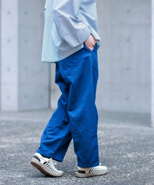 ワイドパンツ パンツ 「D.M.G. / ディーエムジー」 コットンリネンガルゼアーモンドパンツ レディースの画像