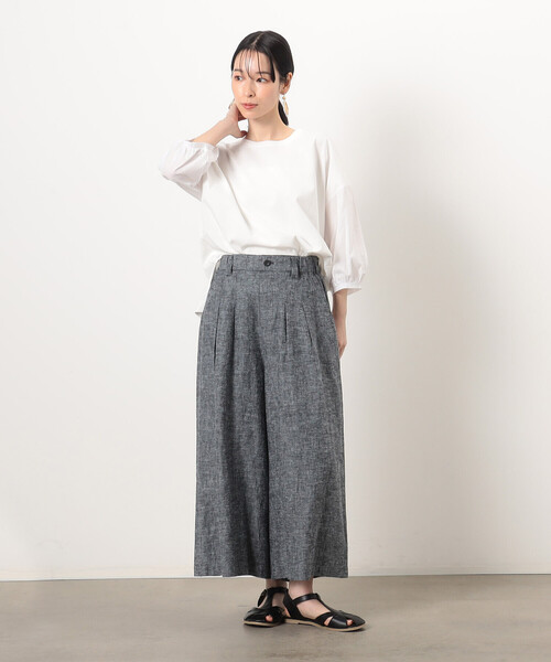 Naganページ パンツ リラックス ワイドパンツ レディース : ZOZOTOWN Yahoo