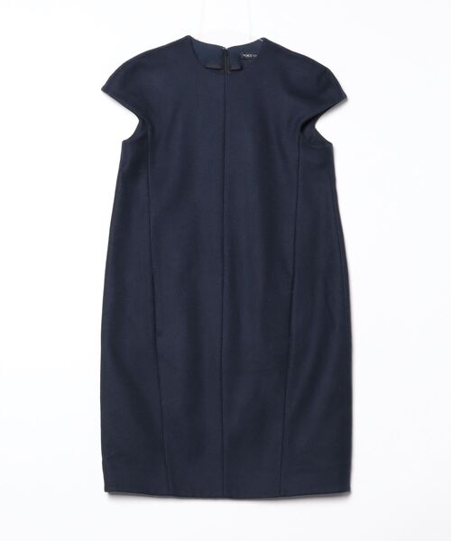 YOKO CHAN」 ノースリーブワンピース 36 ネイビー レディース  