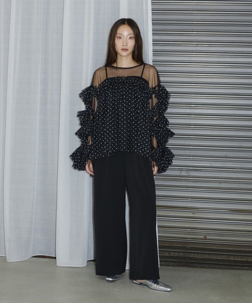 デコラティブチュールトップス　ANDRESD ANDRESD ドレス decorative tulle tops / デコラティブチュール