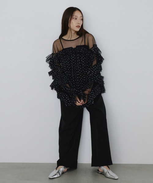 デコラティブチュール フリル トップス ANDRESD ドレス decorative tulle tops / デコラティブチュール