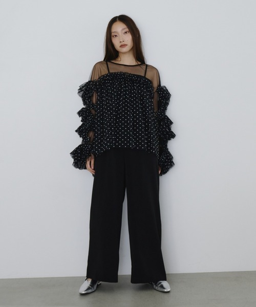 ANDRESD ドレス decorative tulle tops / デコラティブチュール