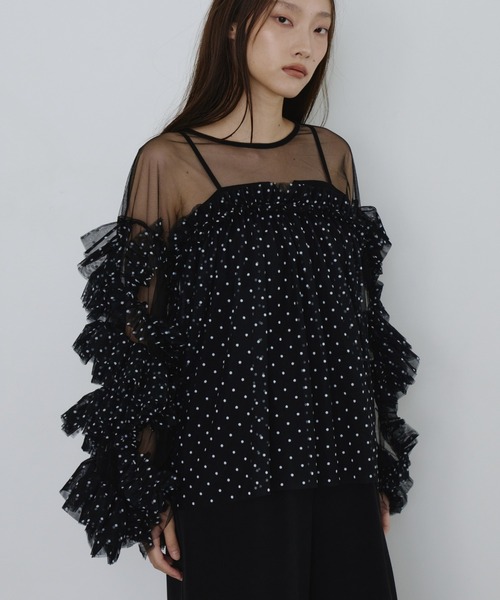 ANDRESD ドレス decorative tulle tops / デコラティブチュール