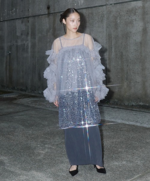 ANDRESD ドレス decorative tulle tops / デコラティブチュール