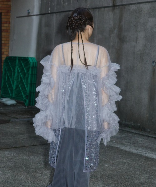 ANDRESD ドレス decorative tulle tops / デコラティブチュール