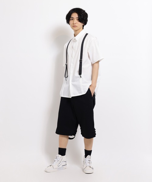 新品未使用】ミルクボーイ　半袖シャツ　安全ピン　ボンテージ　スリット加工　日本製 MILKBOY シャツ SUSPENDER メンズ レディース : ZOZOTOWN Yahoo