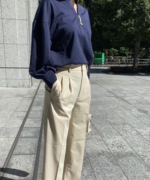 ブラウス シャツ 切りっぱシャツ レディース Heather ブラウス シャツ カットオフショートシャツ 105013