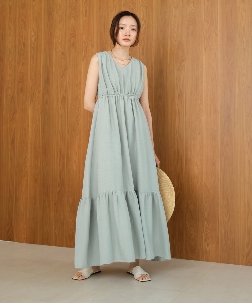 BAB ワンピース 「S・Mサイズ展開あり」ノースリーブティアード