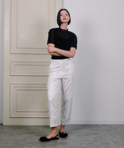 【新品】LOULOU WILLOUGHBY刺繍キュロットパンツ　白 LOULOU WILLOUGHBY（ルルウィルビー） パンツ 「LOULOU WILLOUGHBY