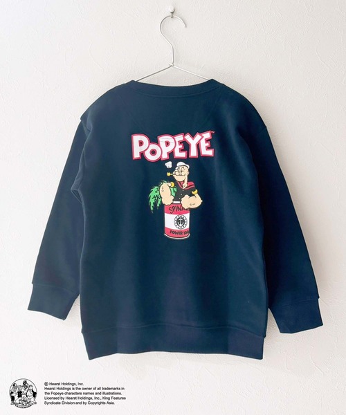 レア】ポパイ刺繍スウェット トレーナー