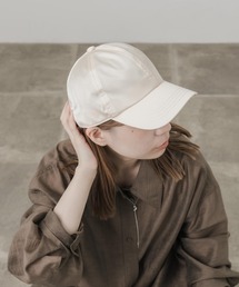 pois サテンキャップ　ベージュ SMELLY キャップ 帽子 サテンキャップ レディース : ZOZOTOWN