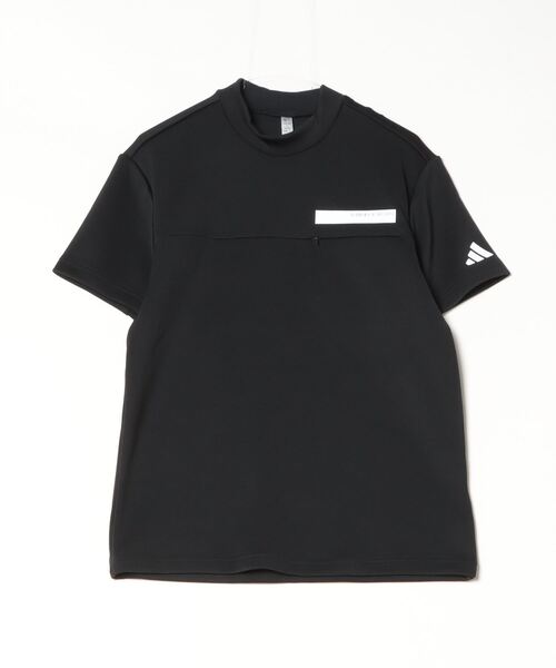 新品　adidas ポロシャツ adidas ポロシャツ チェストポケット付き モックネック 半袖
