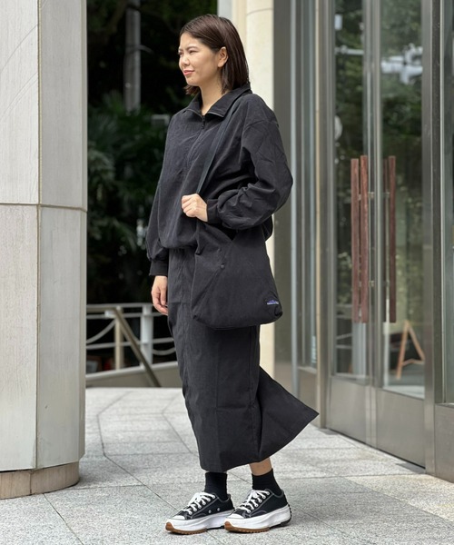 tシャツ 「THOUSAND MILE」HALF ZIP T-SHIRT ＆ SLIT SKIRT SET CODUROY / ハーフジップ ティーシ
