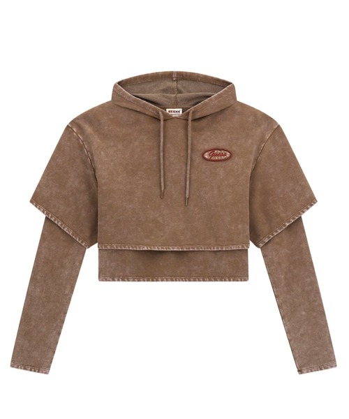 パーカー GUESS Originals Vintage Layered Hoodie パーカー レディース レディース