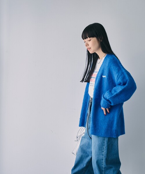 ぱぴっ　leinwande tops & カーディガンセット PENNEYS カーディガン PENNEYS（ぺニーズ）別注シャギーVネック