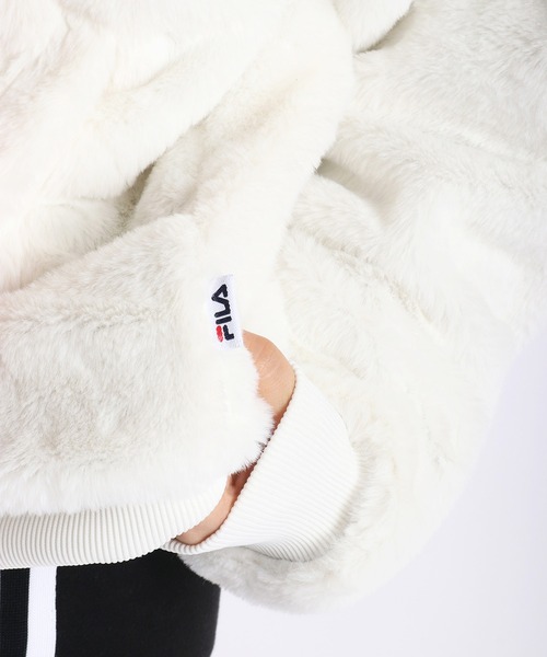FILA（フィラ） コート アウター レディース フェイクファー フーディ