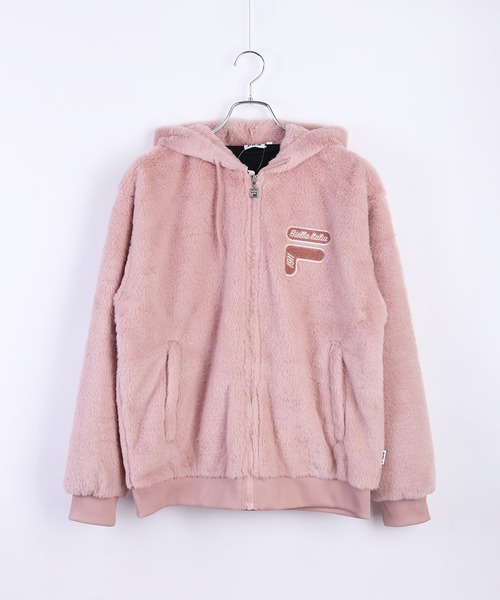 FILA（フィラ） コート アウター レディース フェイクファー フーディ