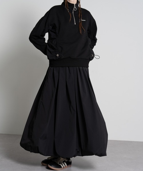 スカート 「ELOOPS」ハイウエスト ボリュームバルーンスカート  