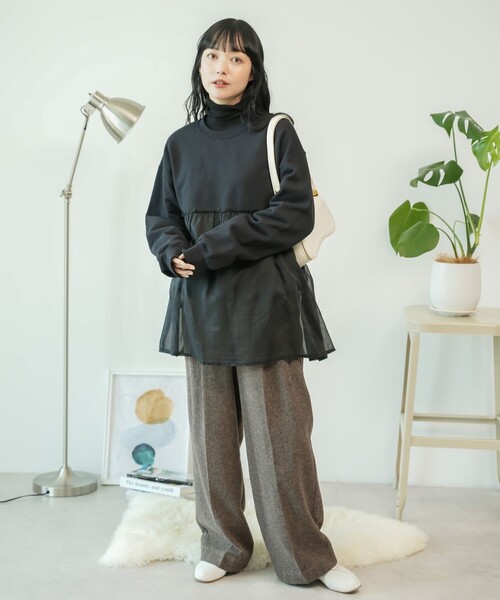 トレーナー スウェット dahl'ia/ダリア 切り替えスウェット レディース FREAK'S STORE トレーナー スウェット dahl'ia/ダリア 切り替え
