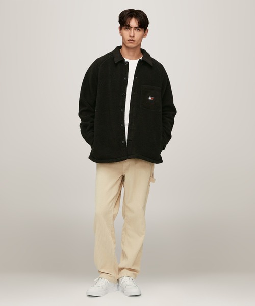 テディバッジオーバーシャツ トミー ヒルフィガー TOMMY HILFIGER テディバッジオーバー
