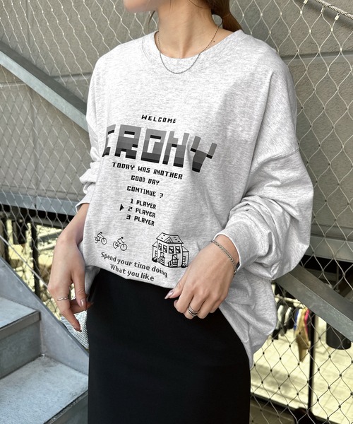 116688さん専用 ANME tシャツ CRONYロゴプリント長袖Tシャツ レディース メンズ