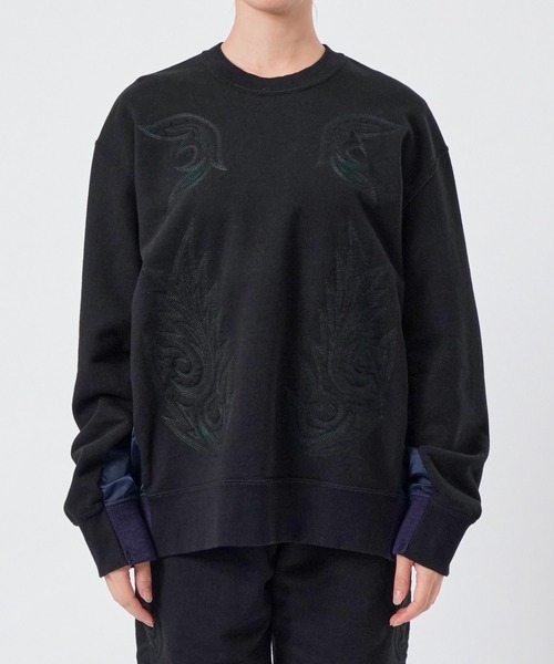 スウェット 「TOGA TOO/トーガトゥー」Embroidery sweatshirt/エン 